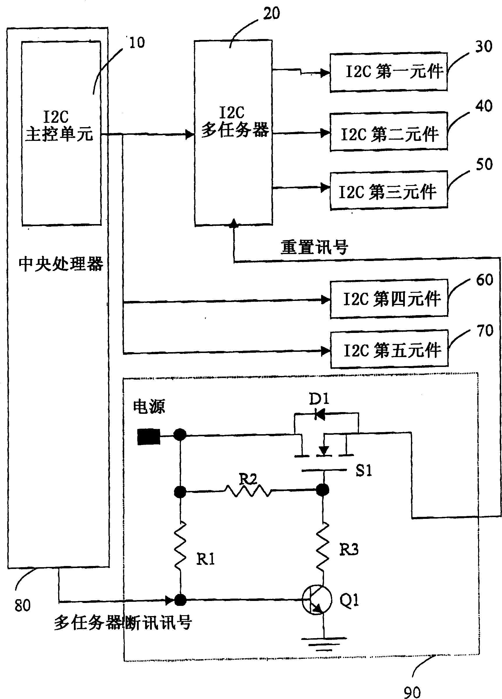 Multitasking serial channel device with anti-locking device