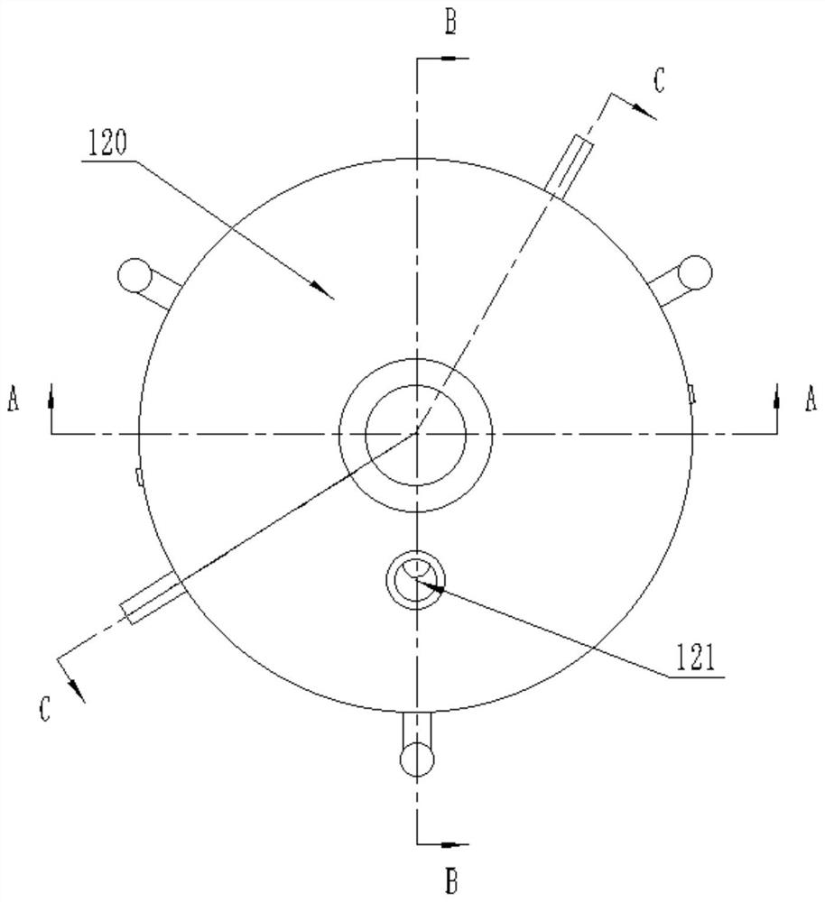 Surrounding centrifugal sucrose-6-ester continuous production equipment and production method