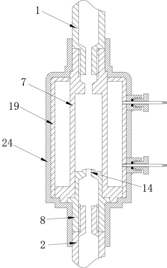 Coaxial electromagnetic valve for deep sea and using method