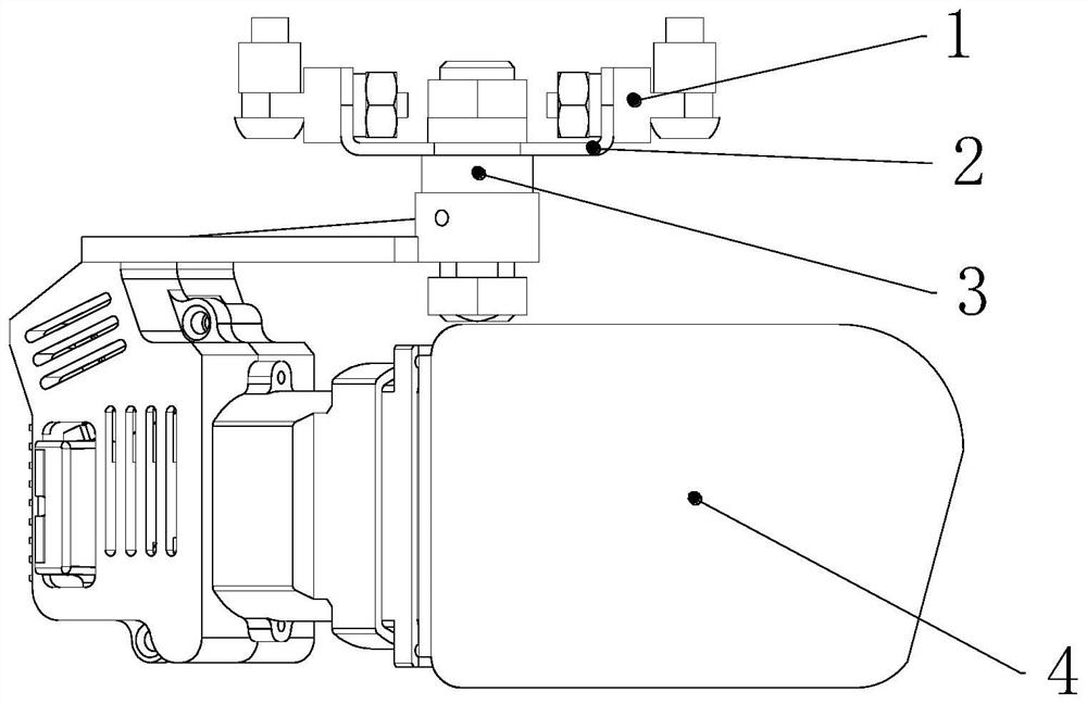 Wireless power supply intelligent helmet with lens two-degree-of-freedom adjusting mechanism