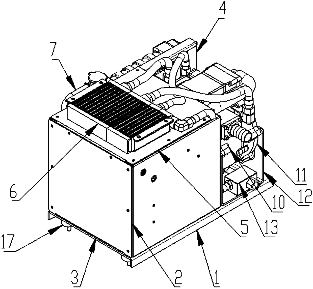 Oil-free double-rotor heat dissipation type air compressor