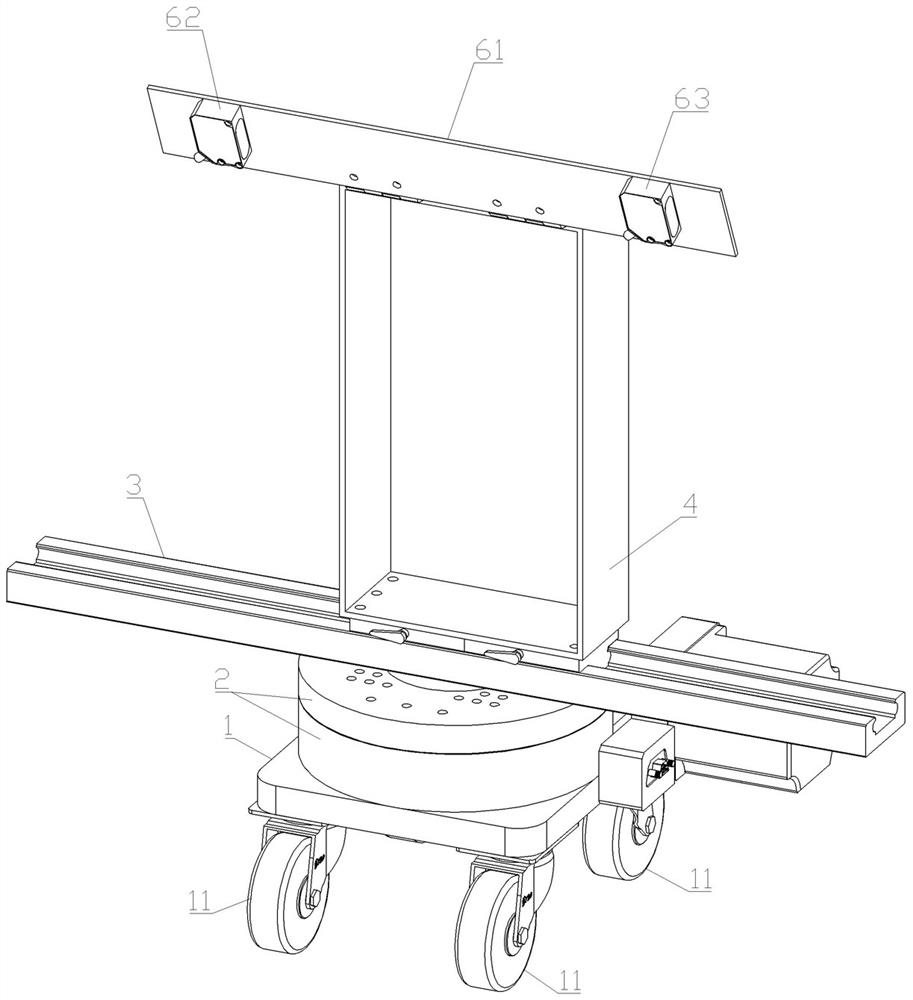 Auxiliary positioning device and method for primary side blocking plate disassembling and assembling robot