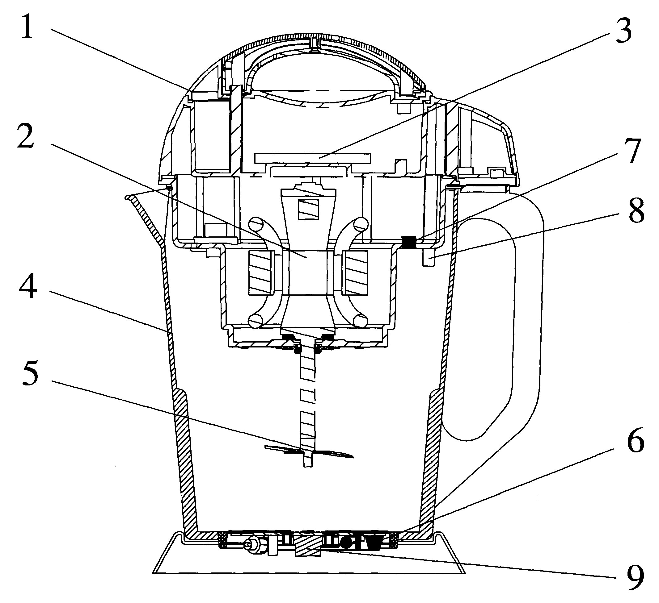 Intelligent pulping machine and control process method thereof