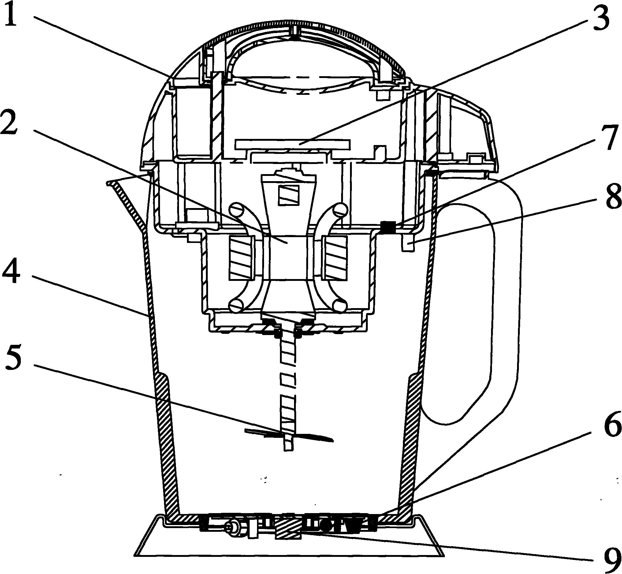 Intelligent pulping machine and control process method thereof