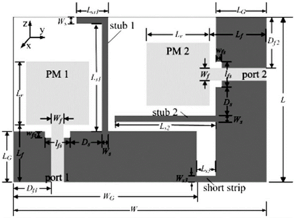 Ultra-wideband MIMO antenna with isolation structure