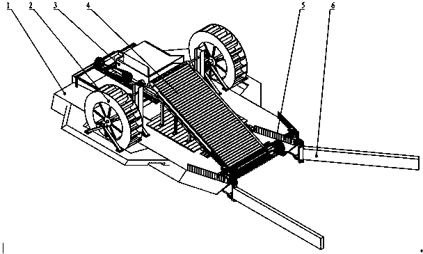 Device for cleaning away riverway floating objects