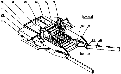 Device for cleaning away riverway floating objects