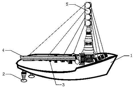 Long-distance landing ship