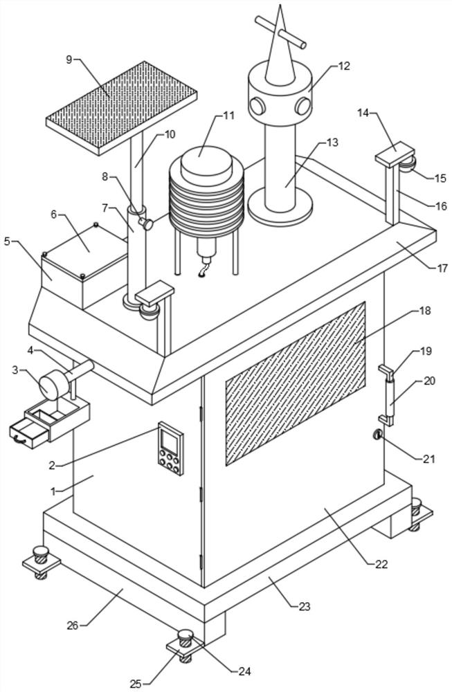 Vegetable greenhouse planting environment detection device