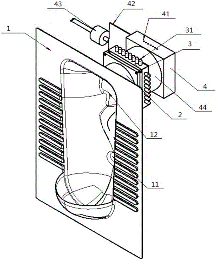 Device for separating excrement from urine by utilizing sensing technology