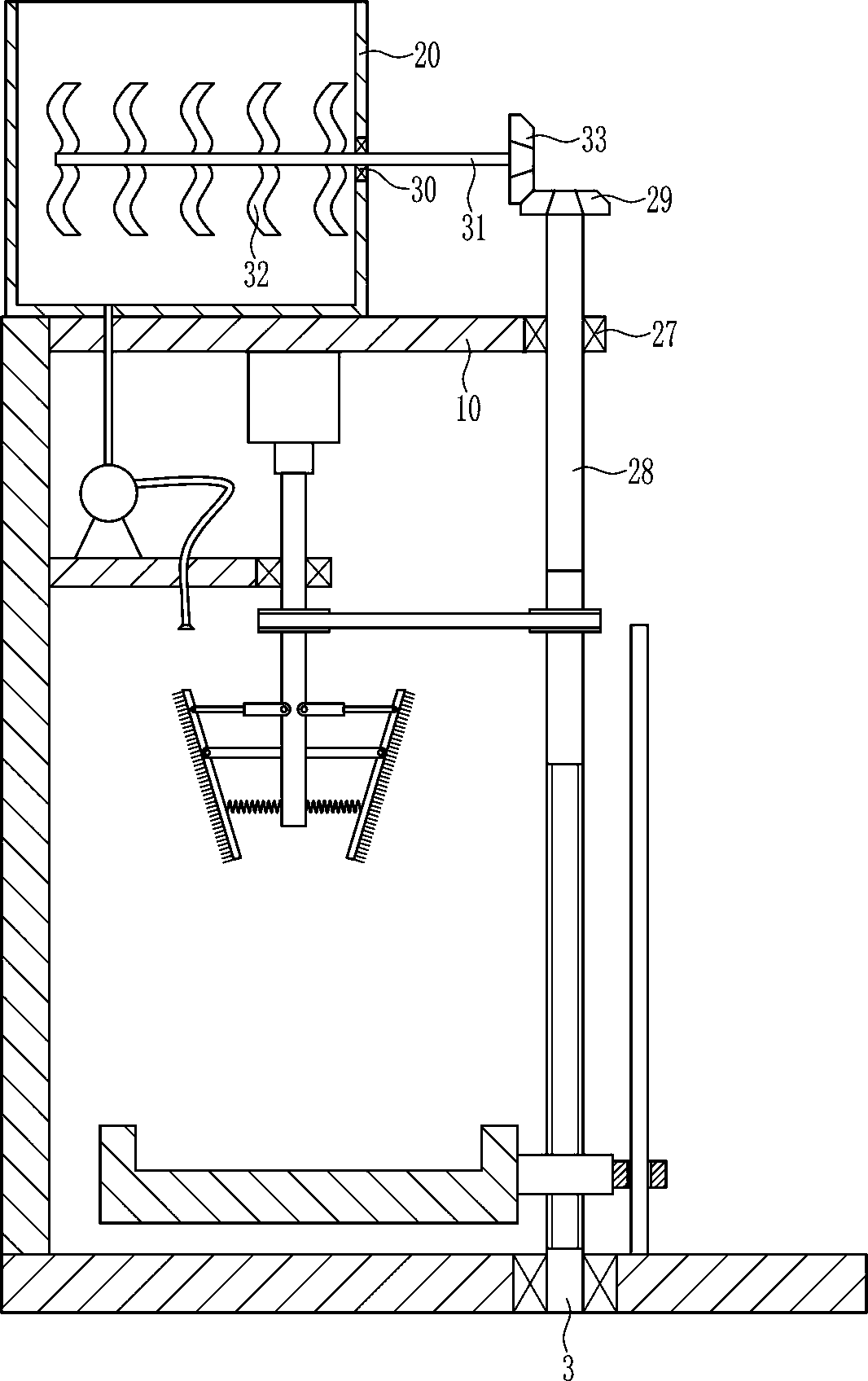 Trash can cleaning device special for bioexperiment