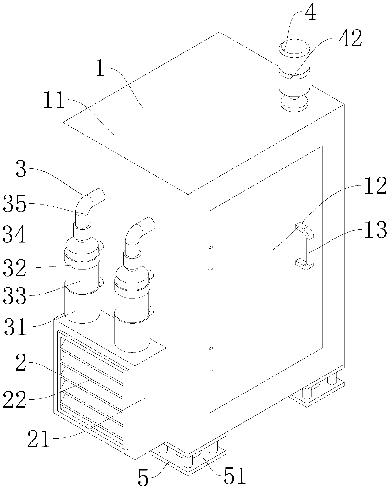 Fire extinguishing mechanism of power distribution cabinet