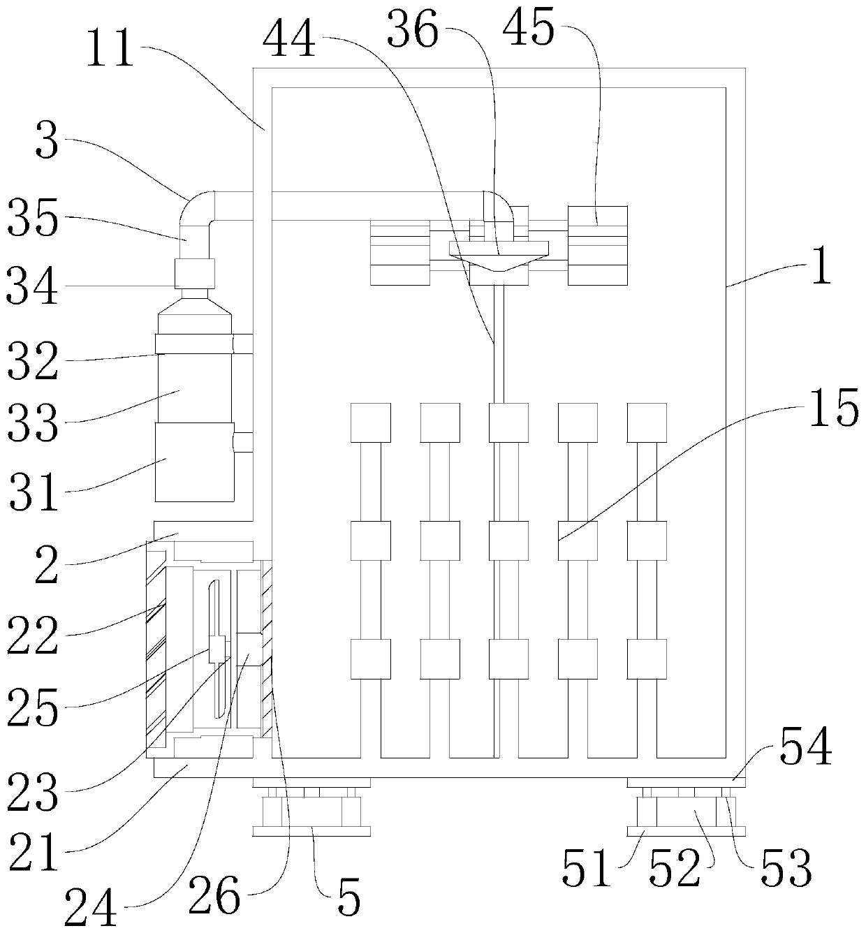 Fire extinguishing mechanism of power distribution cabinet