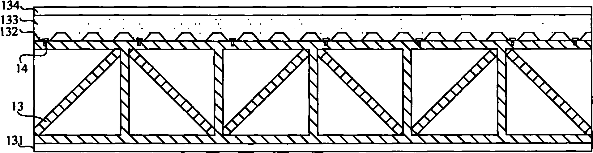 Building structure combining foaming cement and lightweight steel