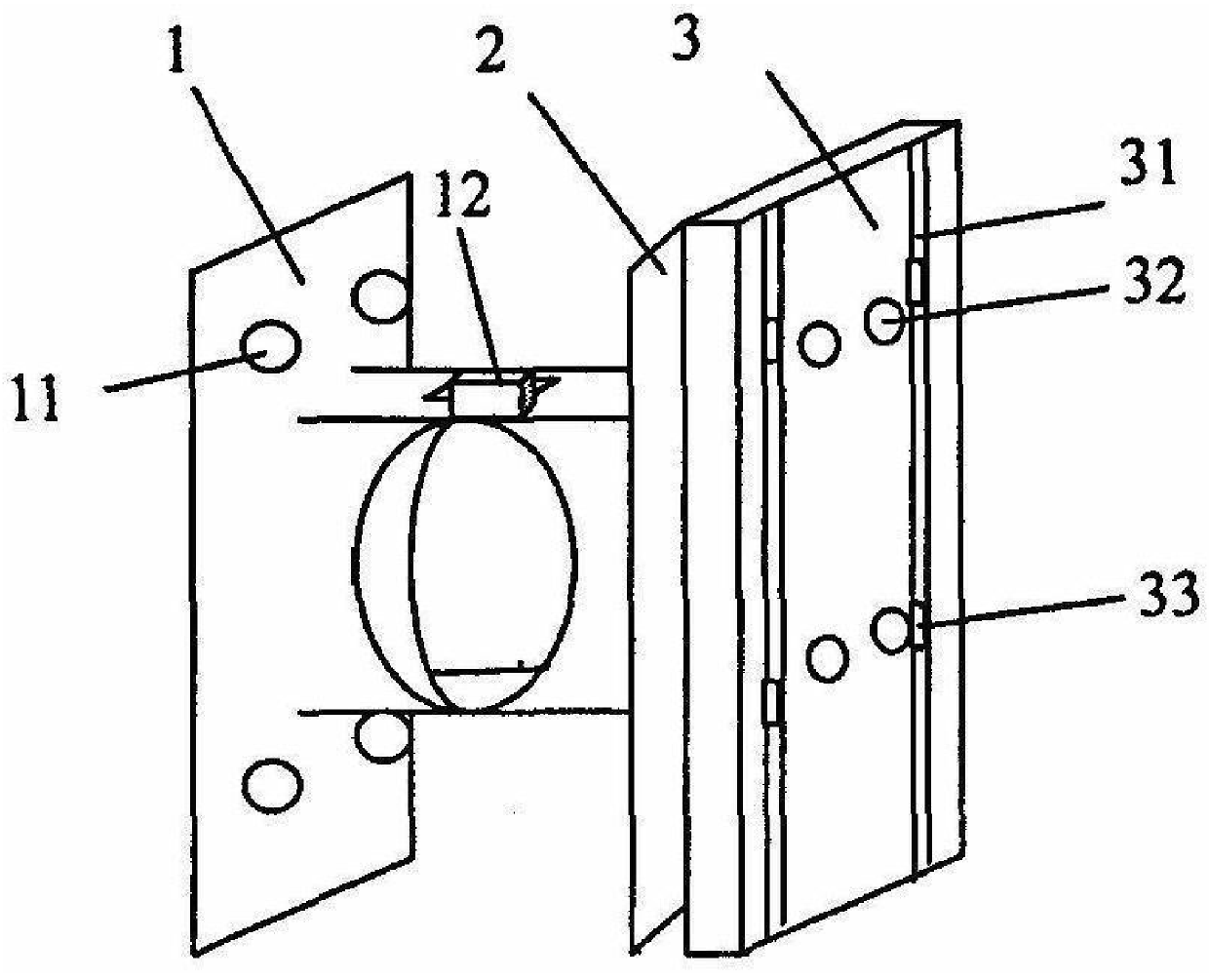 A device for simultaneously mounting curved surface loads and plane loads