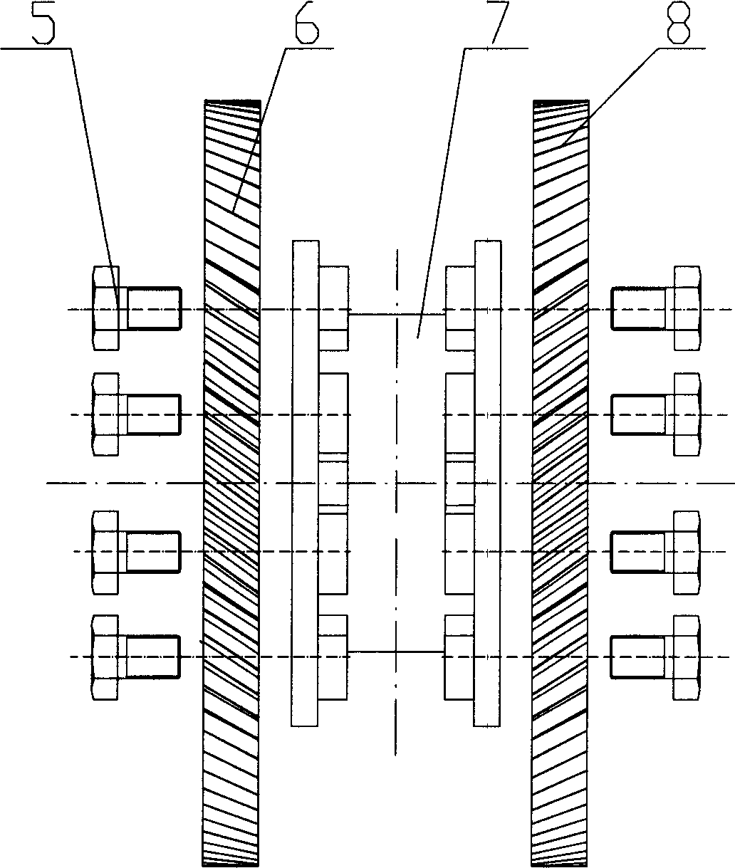 Differential mechanism of transmission system of automobile