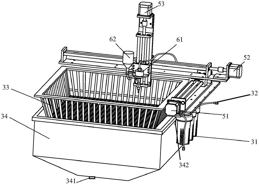 Water cutting geological rock sample machining device and method