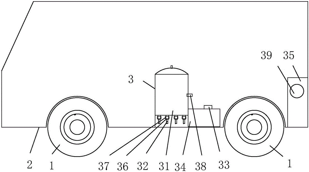 Anti-tire-burst crude oil pipeline overhaul tool vehicle