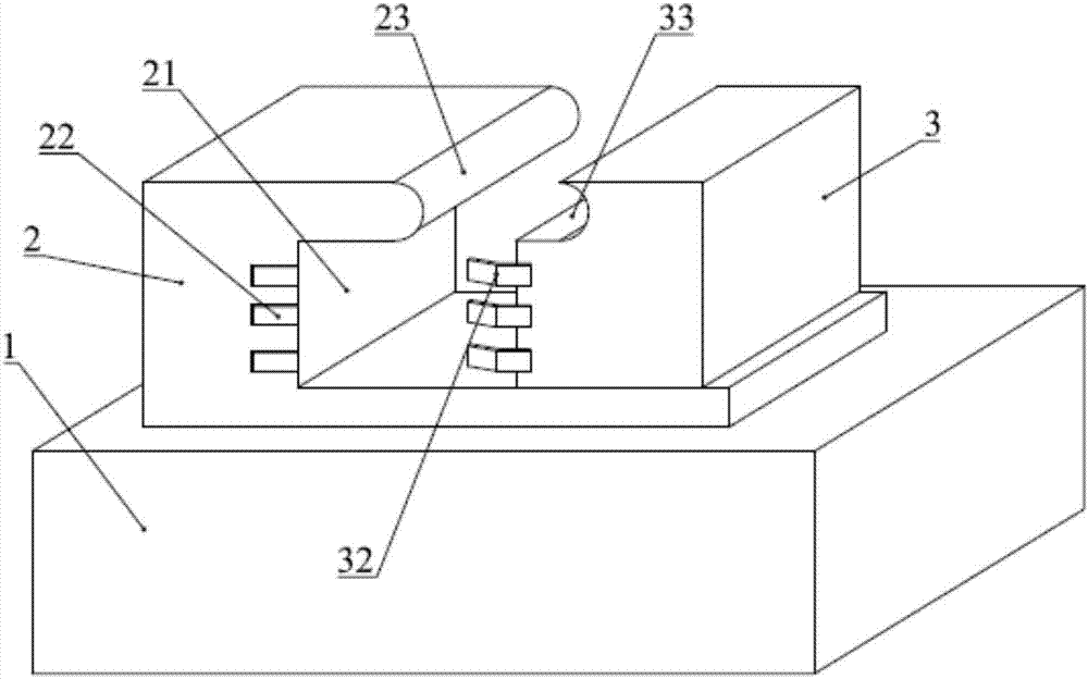 Fixing device of free-sliding safety wire for inclined well and mine car