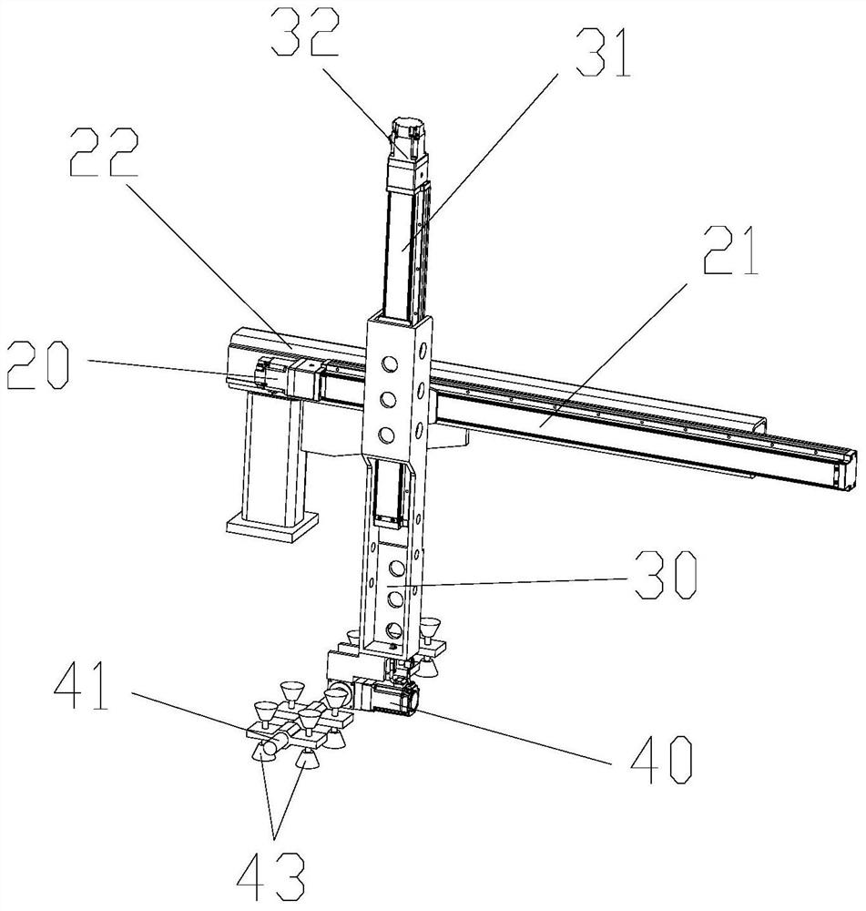 Wheel type conversion feeding and discharging device and numerically-controlled machine tool