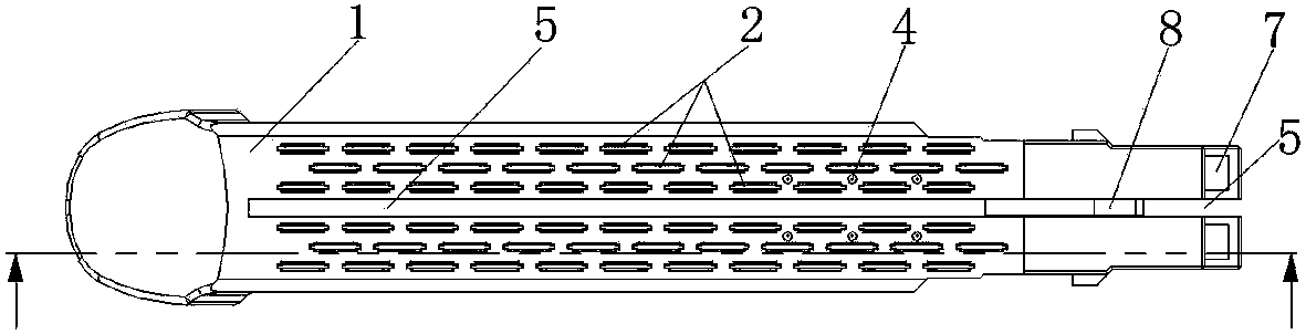 Anti-skid cartridge with different staple heights