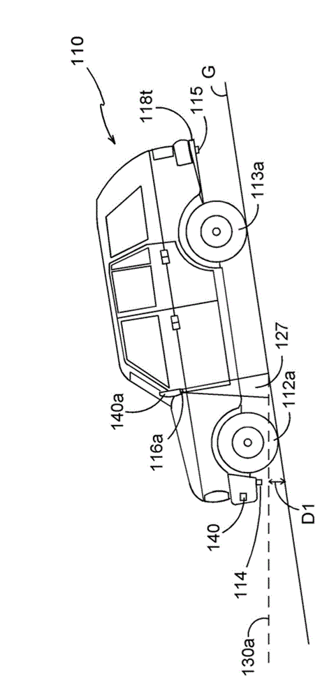 Vehicle under-body mounted sensor and control system