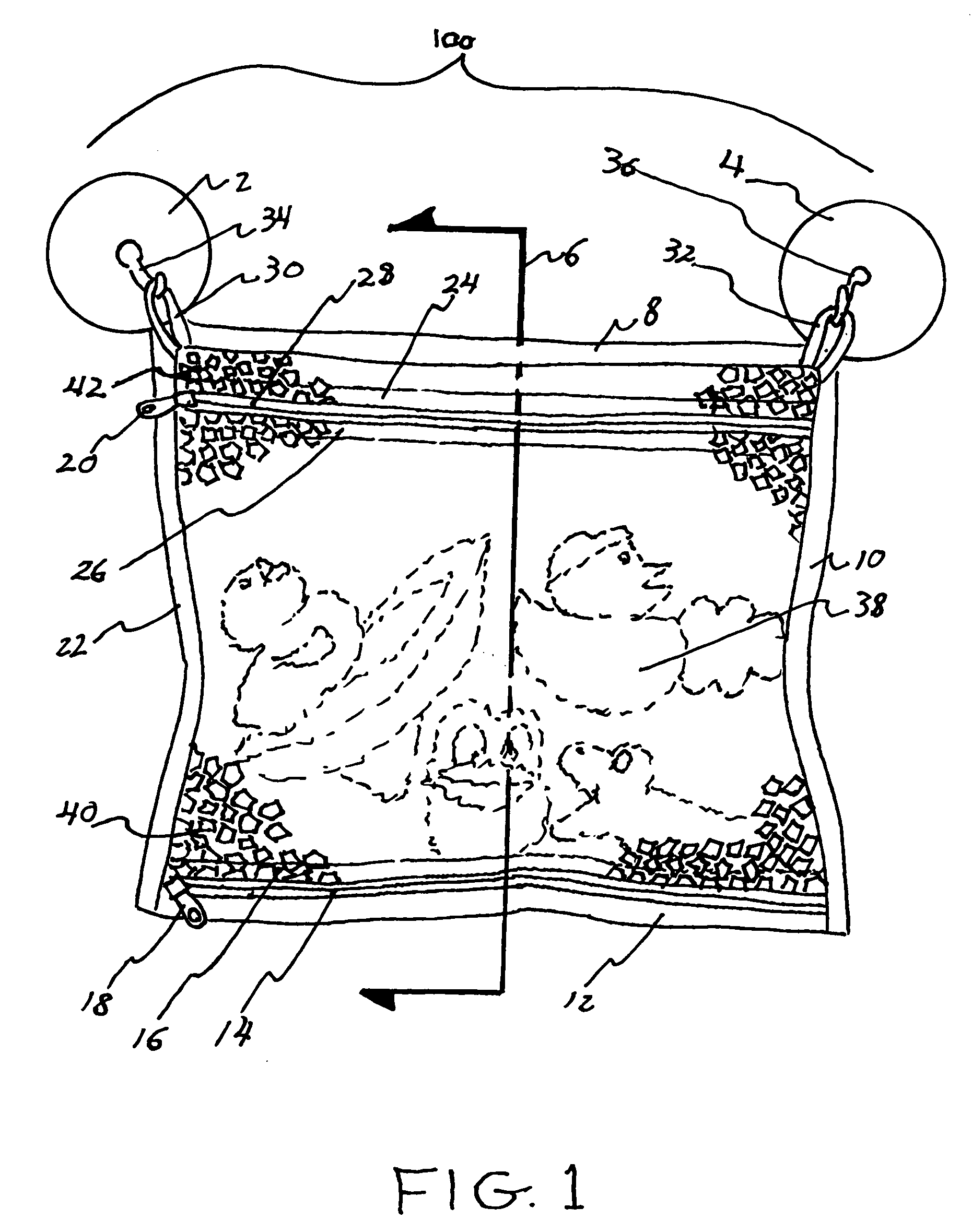 Bath time toy bag