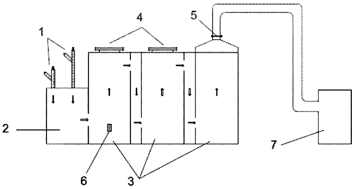 Exhaust gas treatment device of metal organic chemical vapor deposition apparatus and application of exhaust gas treatment device