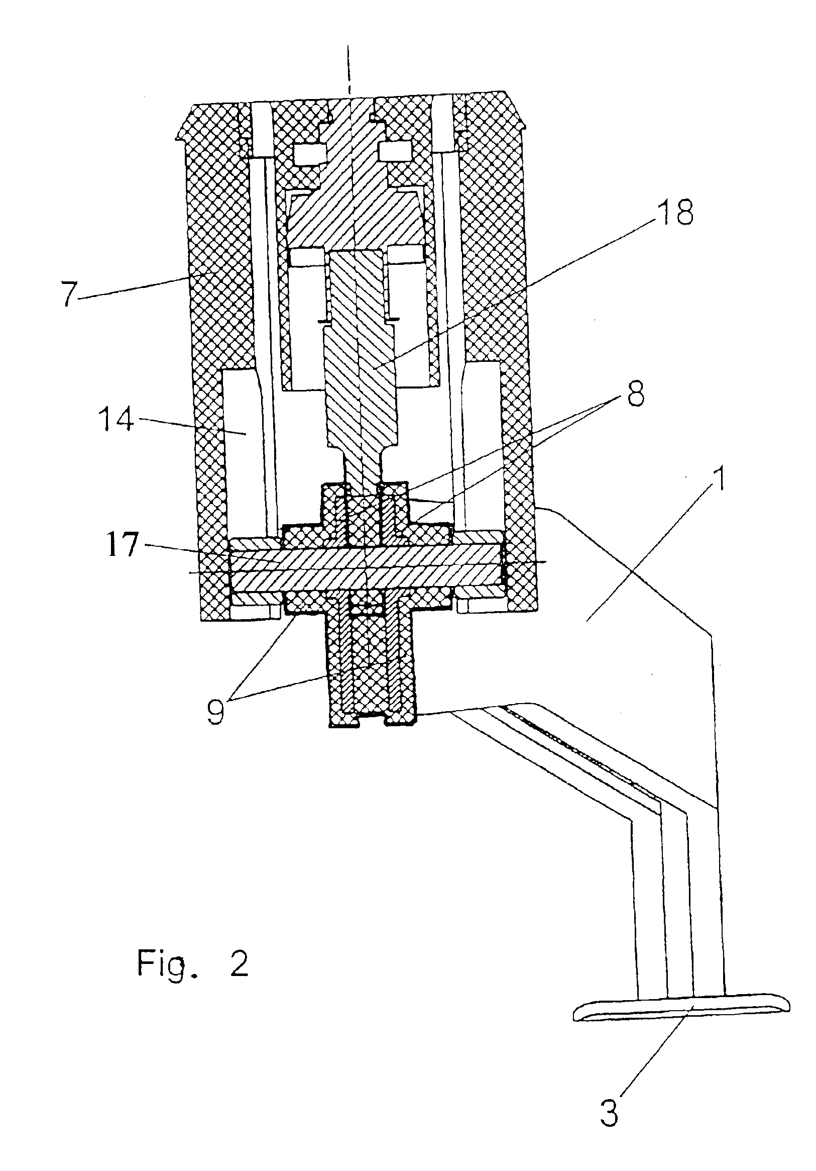 Actuating pedal for the brake system of road vehicles