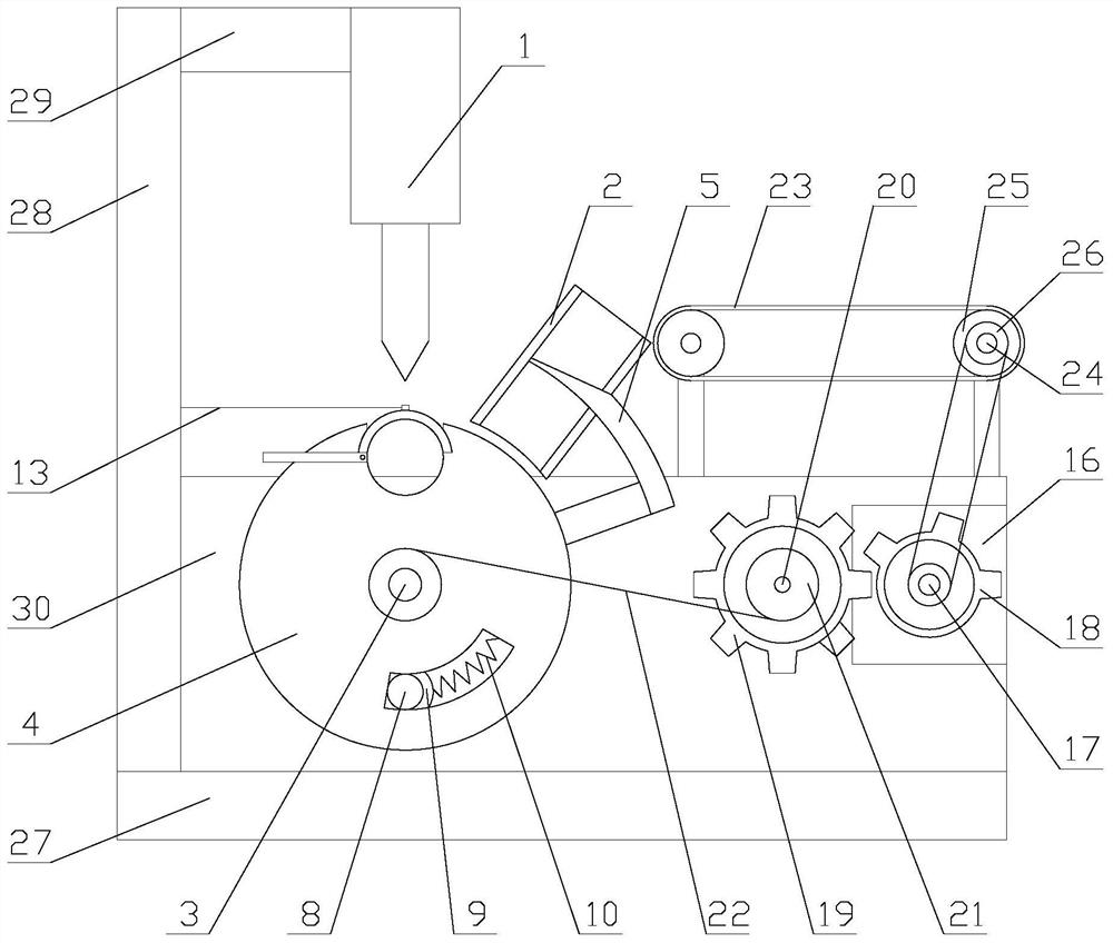 Automatic laser drilling device for plastic pipe