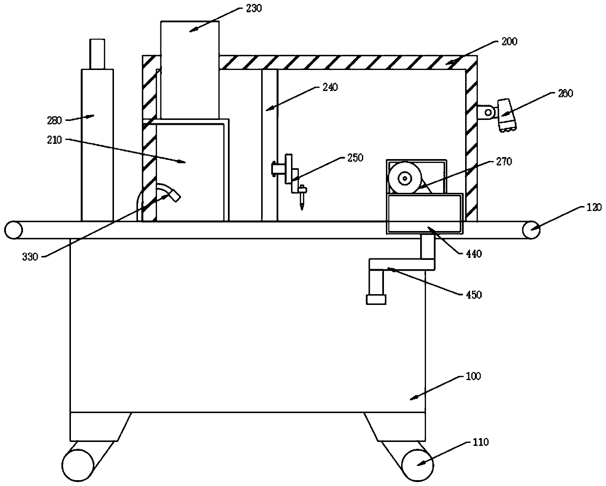 Accessory pasting device for laptop