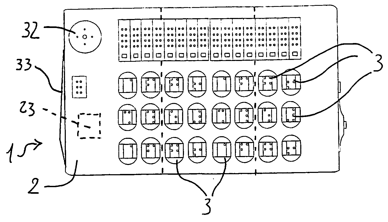 Keyboard for blind people