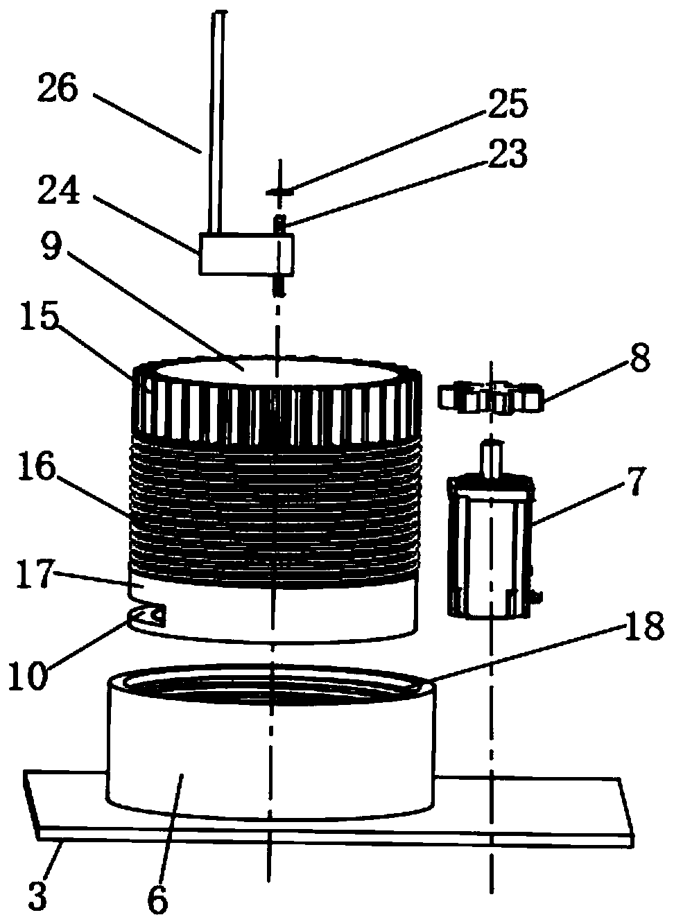 Cylindrical automatic food feeding water extraction electric pressure cooker