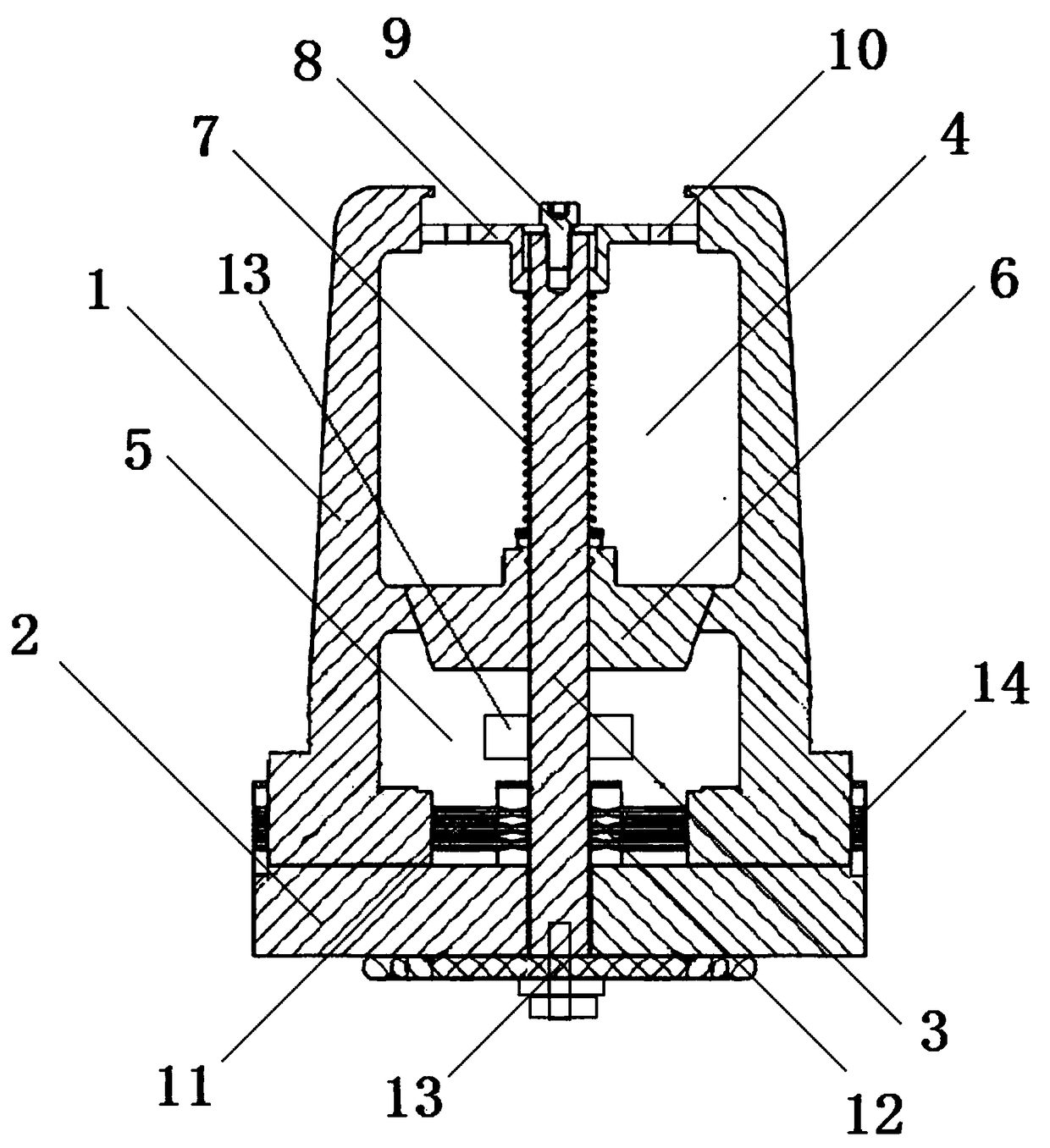 Isolation drainage heating stirrer