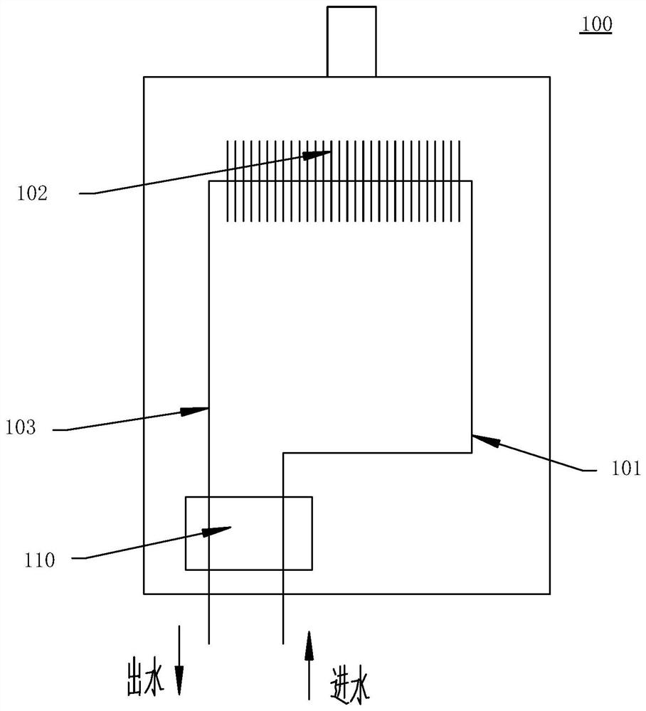 Constant-temperature water storage tank and water heater comprising same