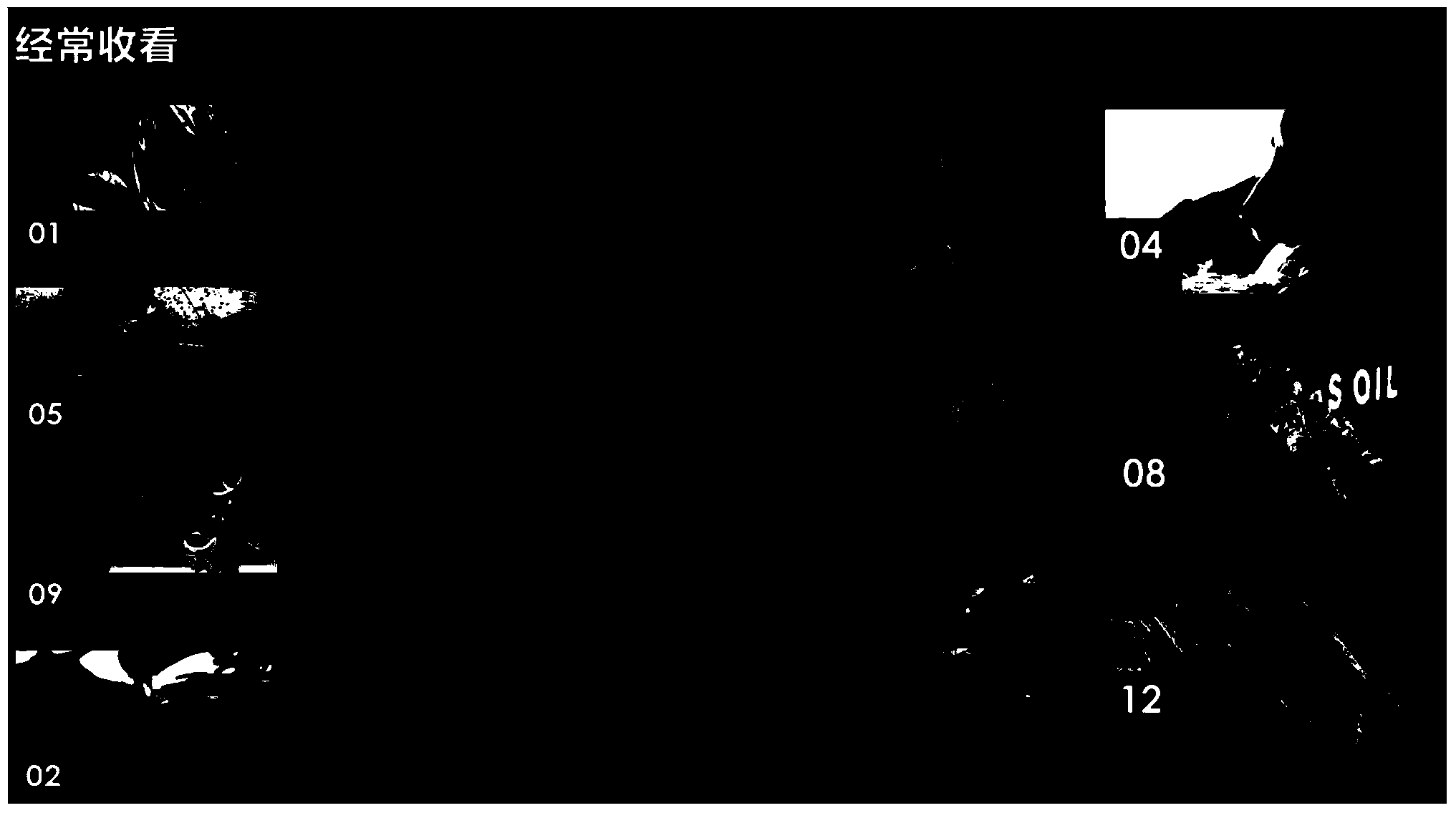 Method and device for displaying live options of channels