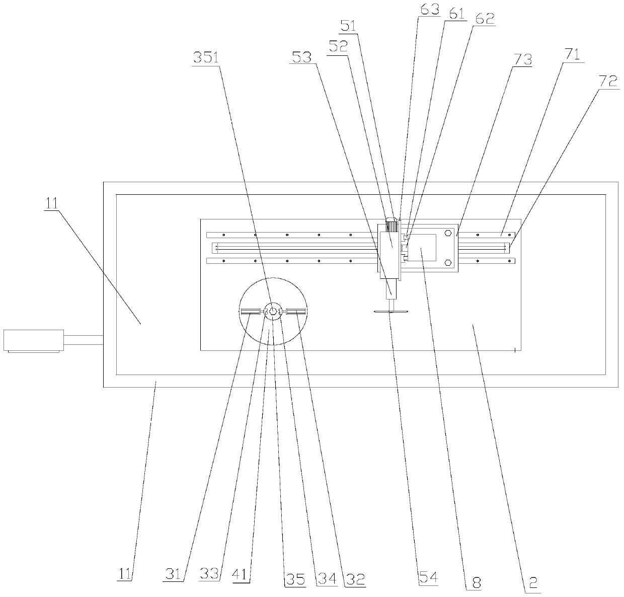 Automatic grooving device for hexagonal nut grooving