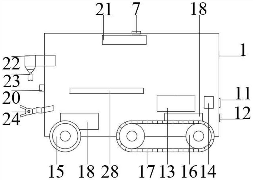 Semi-crawler-type coal rock sampling vehicle for coal mine