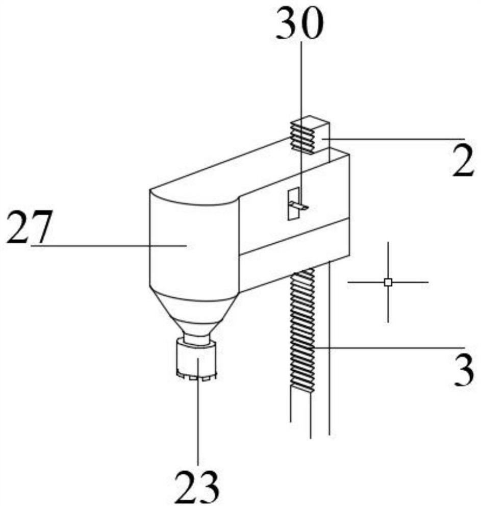 Semi-crawler-type coal rock sampling vehicle for coal mine