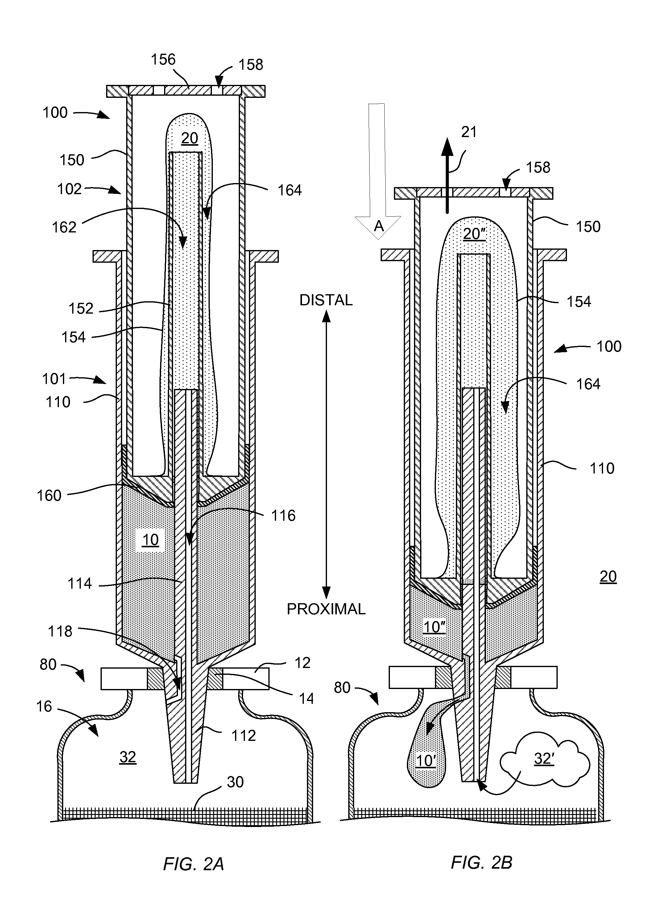 Non-vented vial access syringe