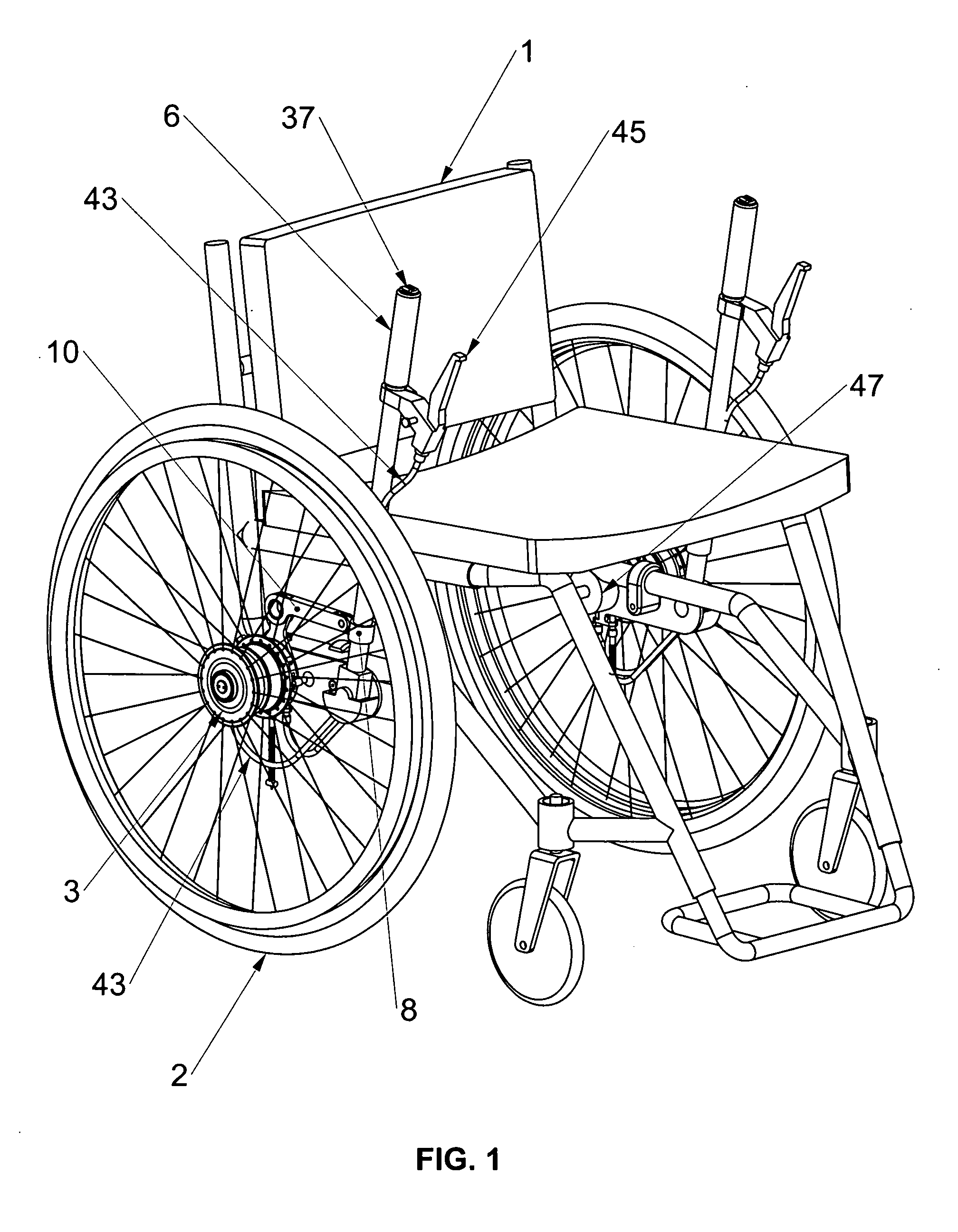 Wheelchair drive system with lever propulsion and a hub-contained transmission