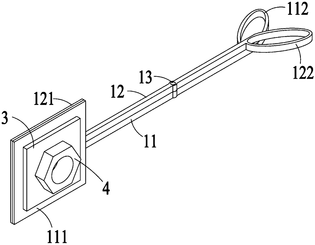 Clamping device for confined space in shelter power station