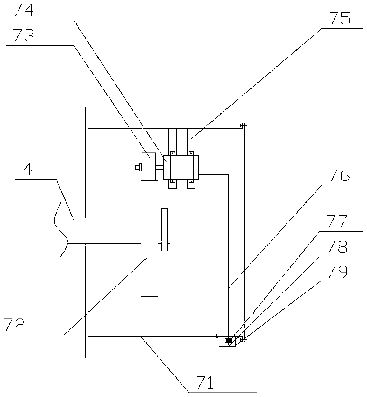 Voltage type adhesive tape running speed and slip detection device and detection method