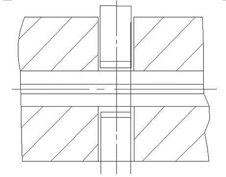 Numerical control punching die structure for round pipe