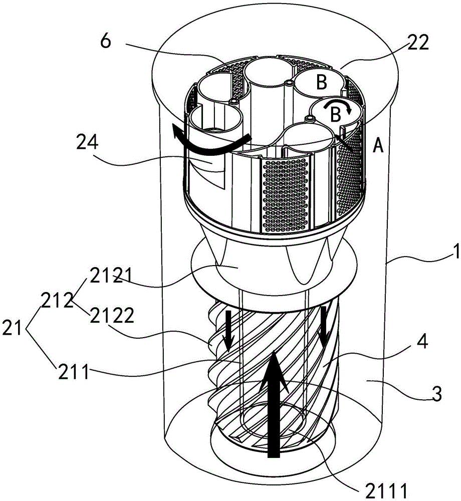 Cyclone separation device, dust collection assembly and dust collector