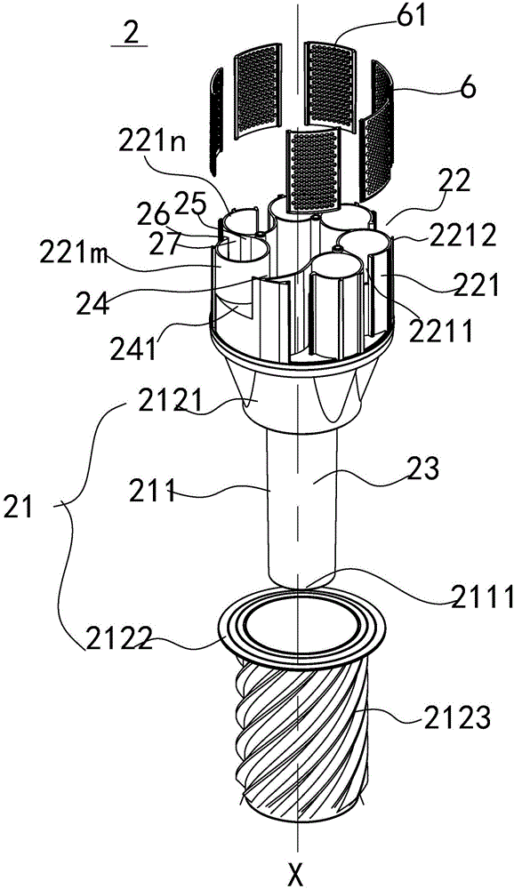 Cyclone separation device, dust collection assembly and dust collector