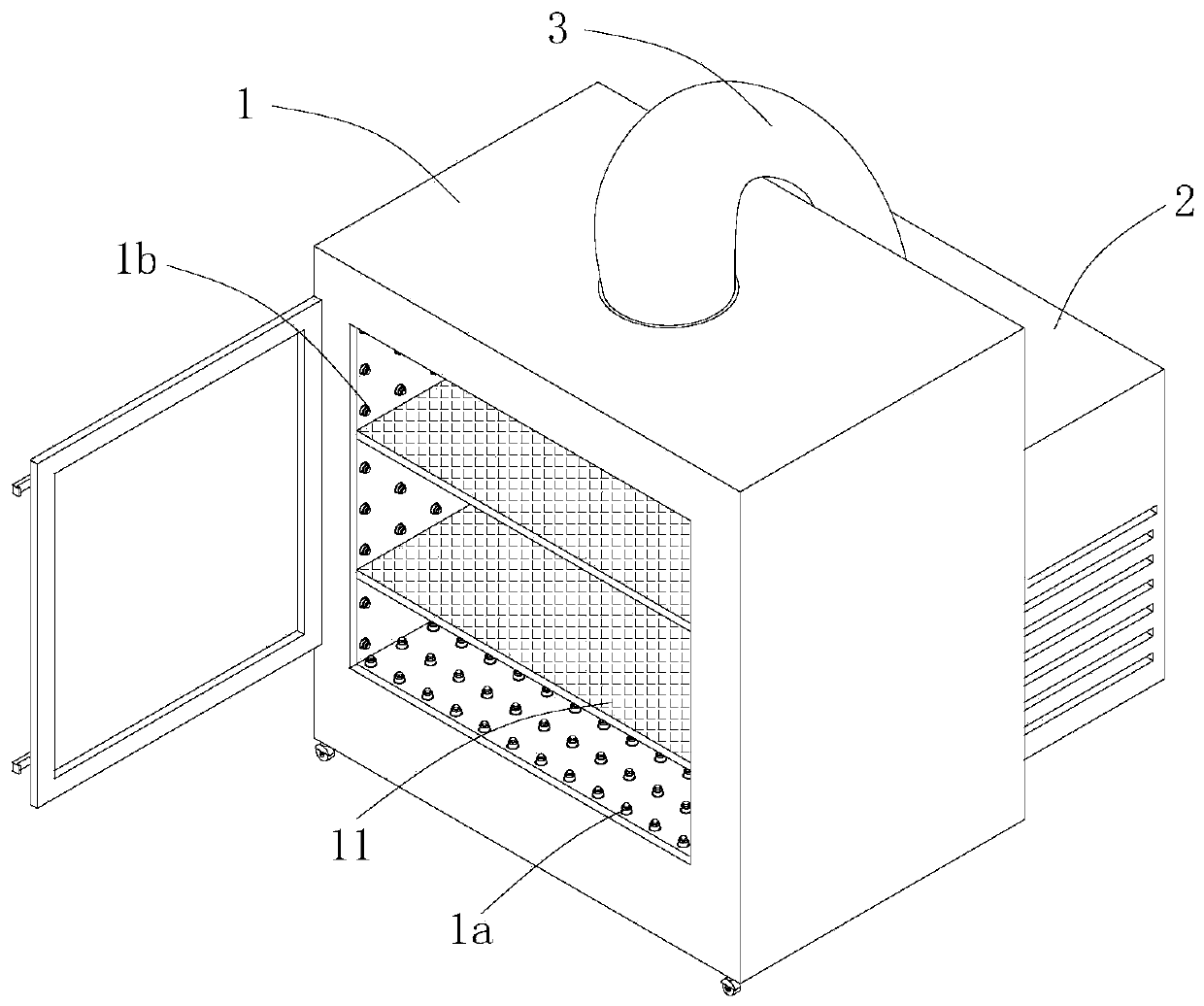 Constant temperature box for raising bamboo seedling