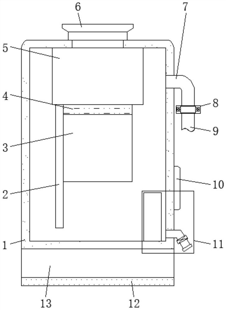 Coal gas purification system adopting rotational flow plate gas-liquid separator