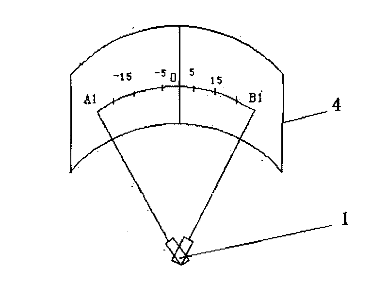 Windscreen wiper wiping angle measuring apparatus and measuring method thereof