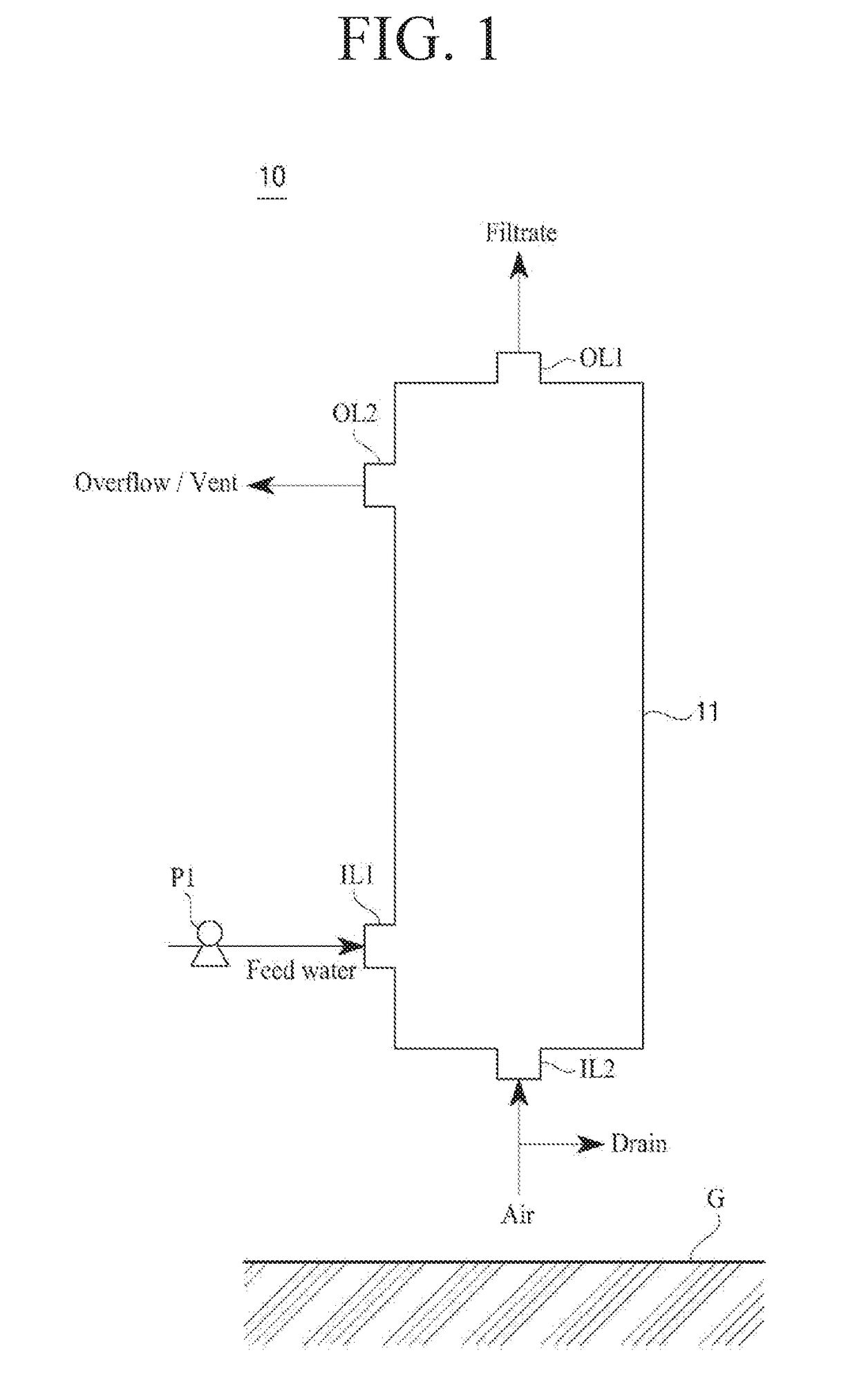 Filtering system and hollow fiber membrane module for the same